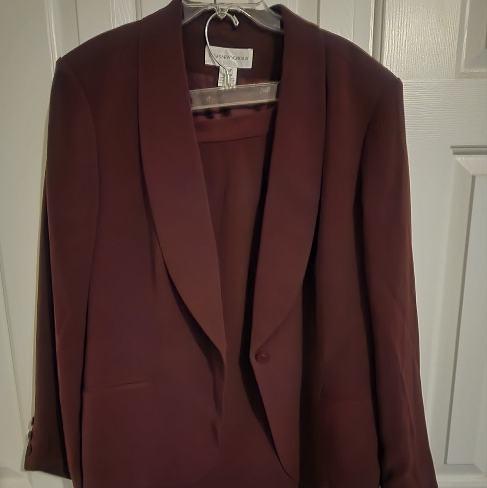 Jones New York Burgundy Suit